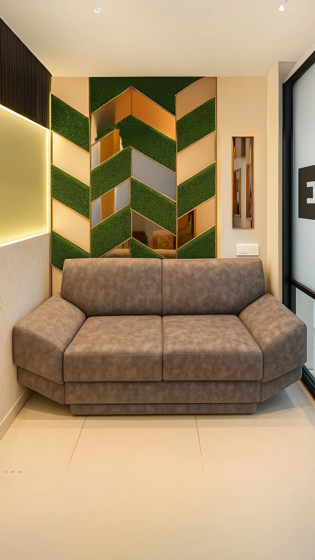 Professional reception area sofa